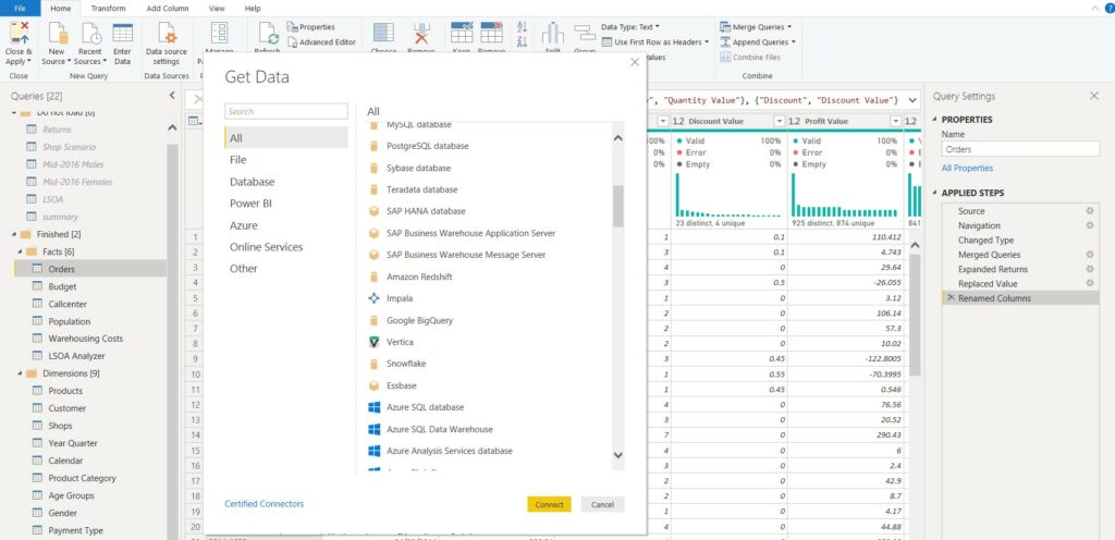 Connecting to Data