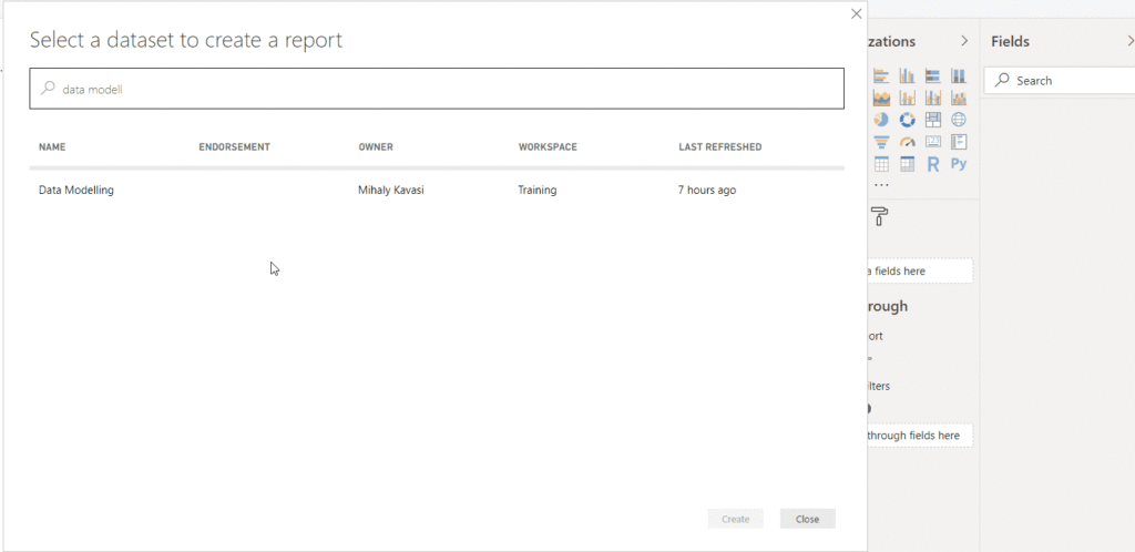 Reuse a dataset