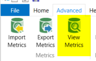 DAX Studio Advanced\View Metrics