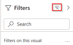 Hide filter pane