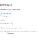 Export Data Dialog