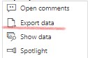 Export Data option