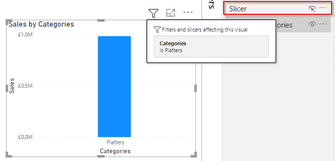 Hidden slicers are still affecting a visual and is visible in the filter list