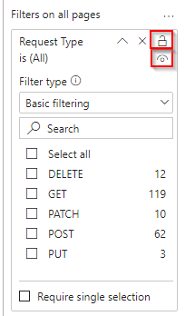 Filter Pane - Lock and Hide options